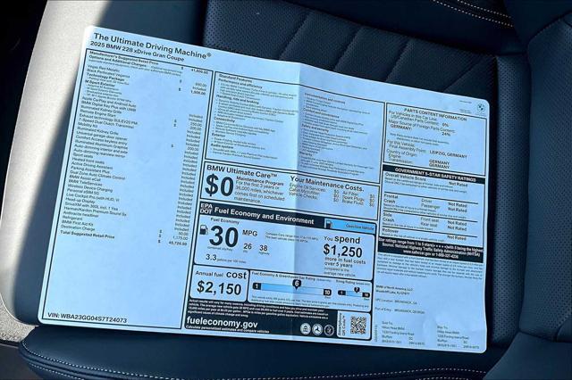 new 2025 BMW 228 Gran Coupe car, priced at $45,725