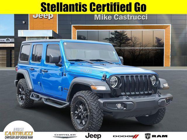 used 2021 Jeep Wrangler car, priced at $33,500