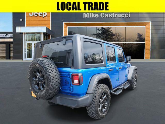 used 2021 Jeep Wrangler car, priced at $33,500