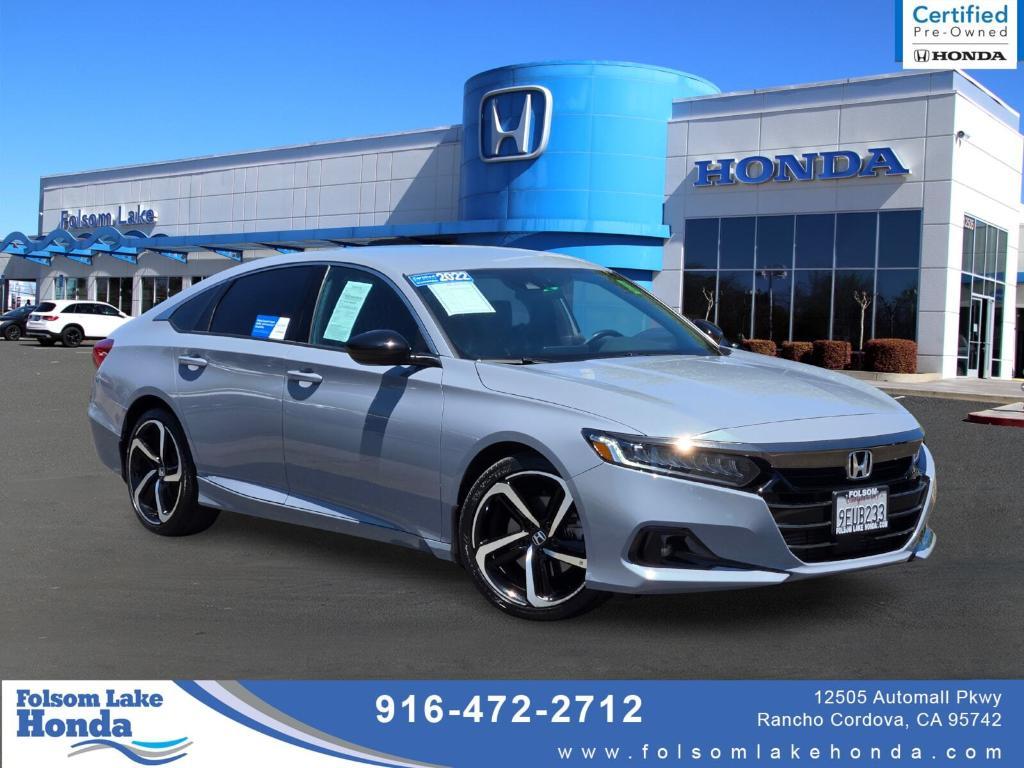 used 2022 Honda Accord car, priced at $27,605