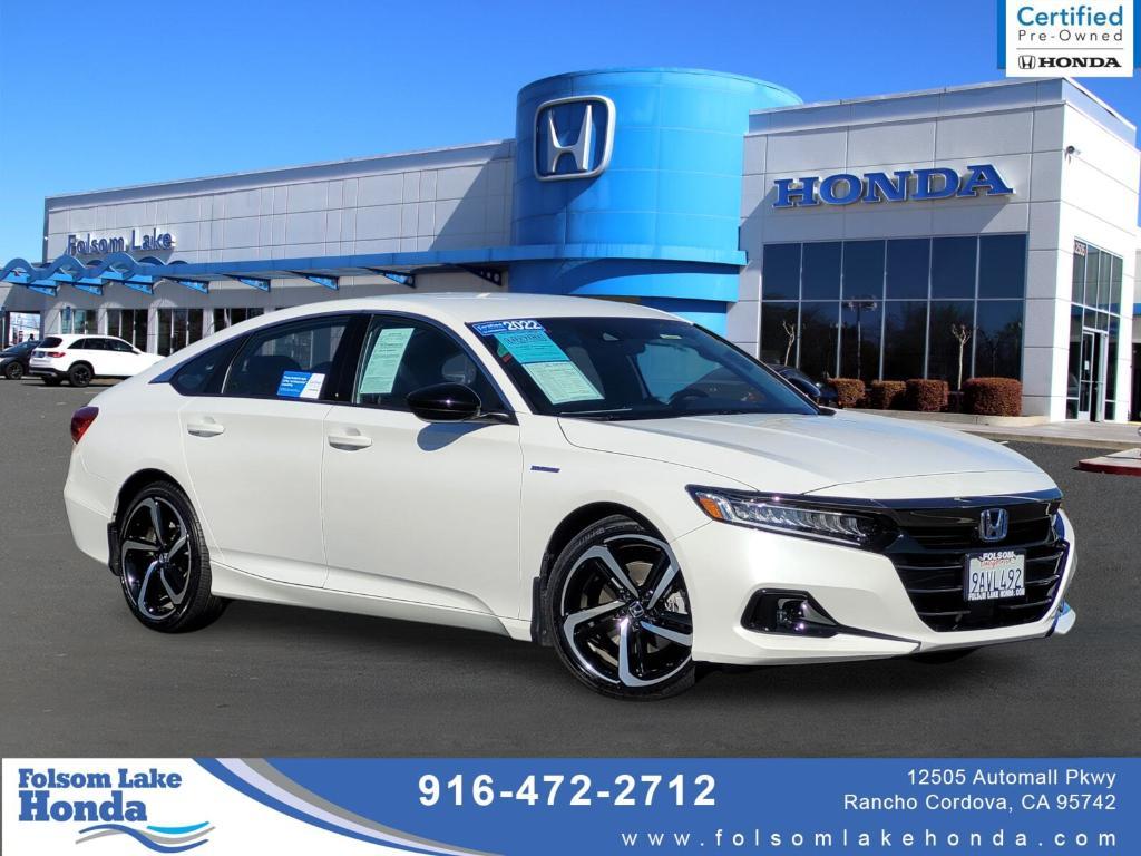 used 2022 Honda Accord Hybrid car, priced at $27,614