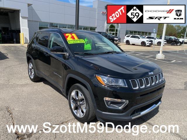 used 2021 Jeep Compass car, priced at $22,975