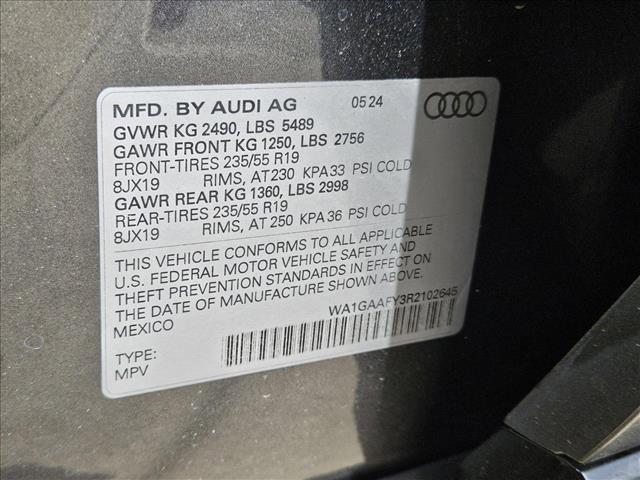 new 2024 Audi Q5 car, priced at $51,179