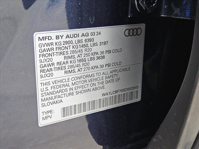 new 2025 Audi Q7 car, priced at $69,200