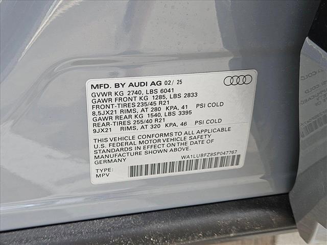 new 2025 Audi Q4 e-tron car, priced at $58,242