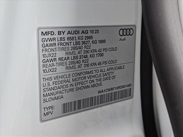 new 2024 Audi SQ8 car, priced at $112,905