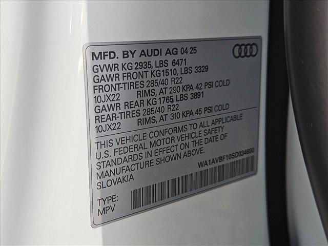 new 2025 Audi Q8 car, priced at $73,816