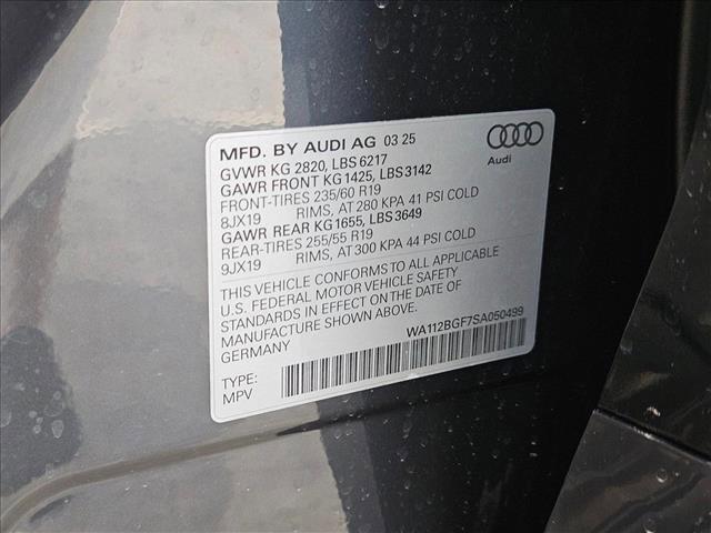 new 2025 Audi Q6 e-tron car, priced at $66,673