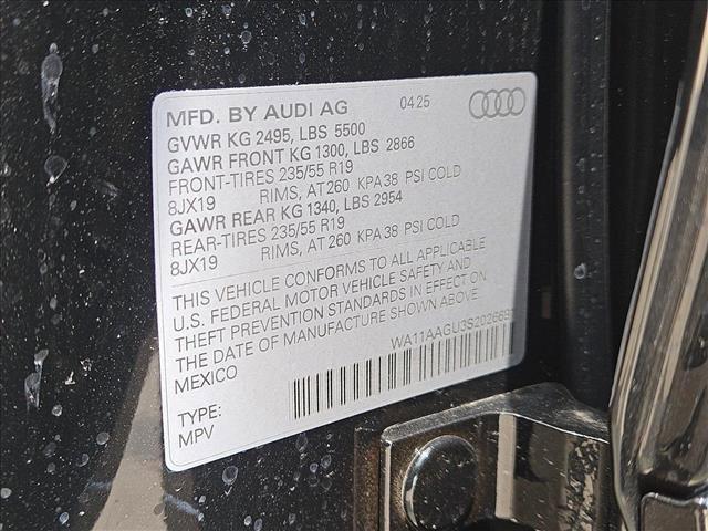 new 2025 Audi Q5 car, priced at $50,716