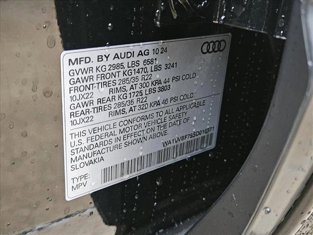 new 2025 Audi Q7 car, priced at $86,100