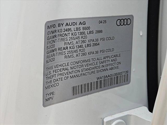 new 2025 Audi Q5 car, priced at $59,685