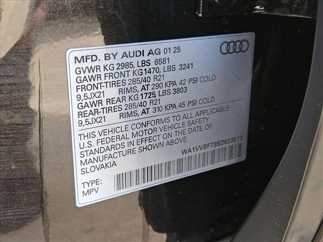 new 2025 Audi Q7 car, priced at $84,053