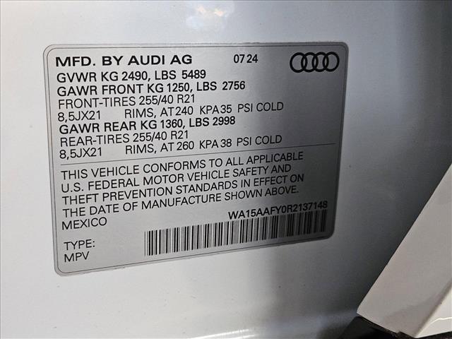 new 2024 Audi Q5 car, priced at $62,690