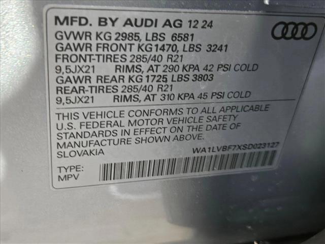 new 2025 Audi Q7 car, priced at $72,052