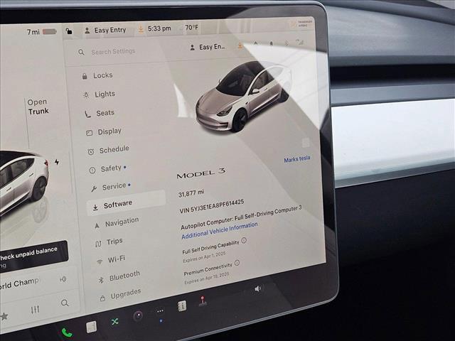 used 2023 Tesla Model 3 car, priced at $26,667