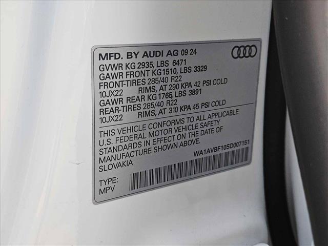 new 2025 Audi Q8 car, priced at $73,584