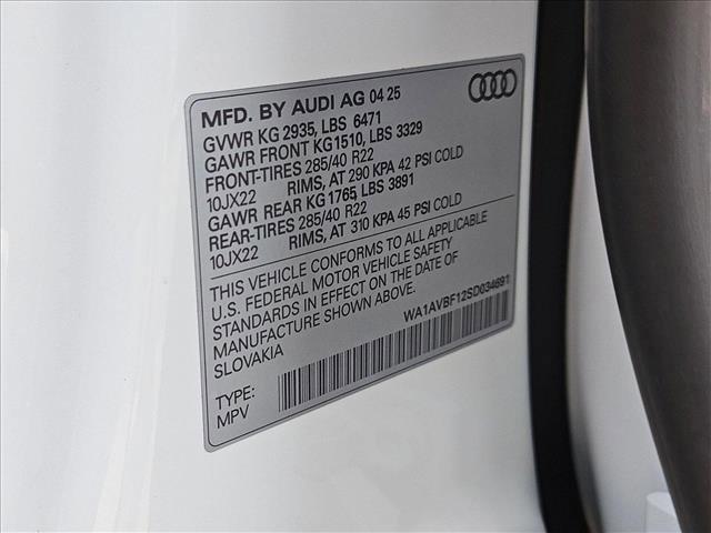 new 2025 Audi Q8 car, priced at $73,816