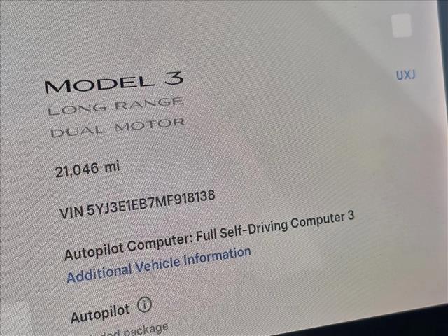 used 2021 Tesla Model 3 car, priced at $27,690