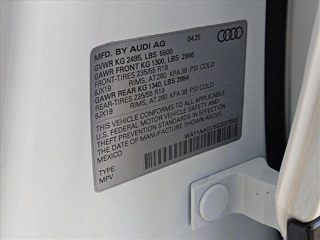 new 2025 Audi Q5 car, priced at $54,855