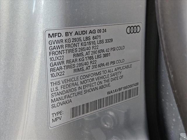 new 2025 Audi Q8 car, priced at $72,995