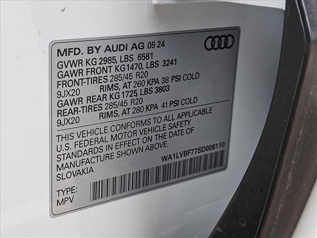 new 2025 Audi Q7 car, priced at $75,780