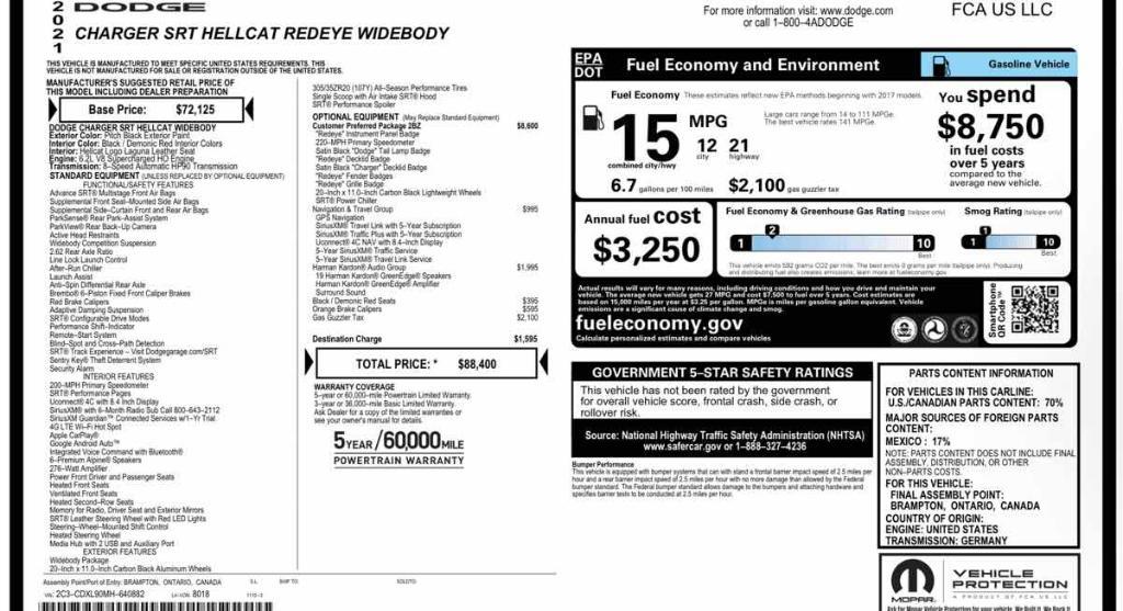 used 2021 Dodge Charger car, priced at $64,995