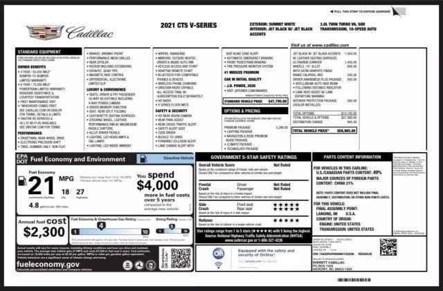 used 2021 Cadillac CT5 car, priced at $34,995