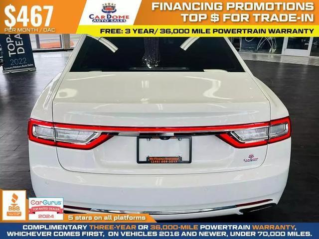 used 2020 Lincoln Continental car, priced at $30,499