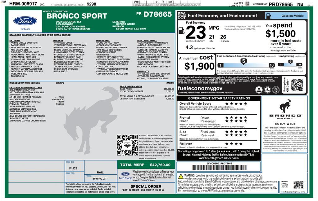 used 2023 Ford Bronco Sport car, priced at $26,495