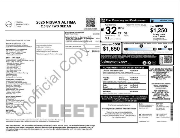 used 2025 Nissan Altima car, priced at $22,990
