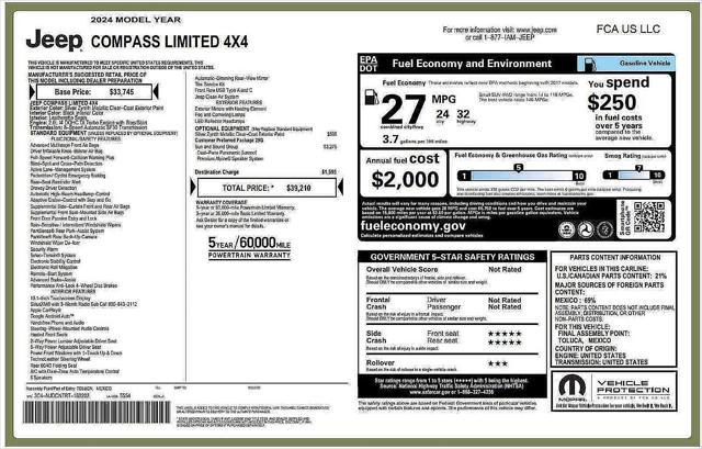 used 2024 Jeep Compass car, priced at $27,995