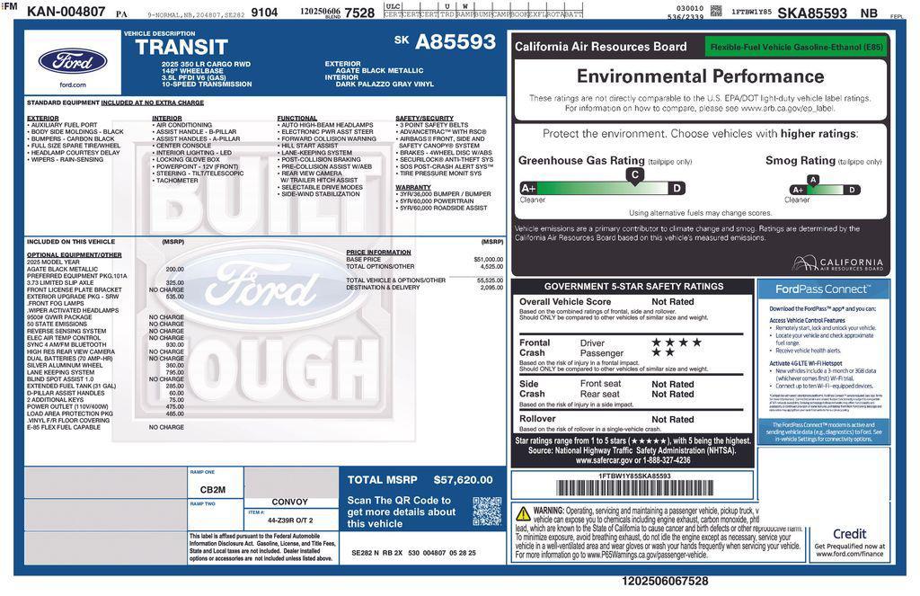 new 2025 Ford Transit-350 car, priced at $52,120