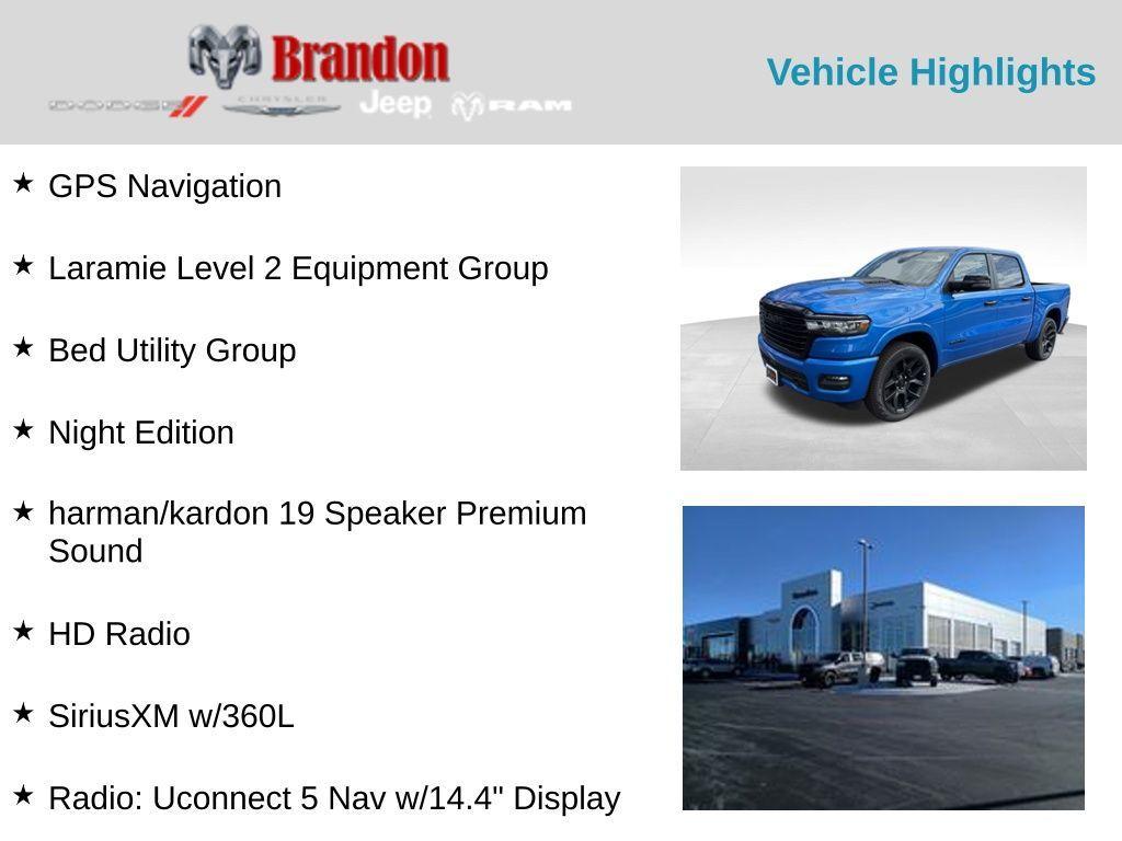 new 2025 Ram 1500 car, priced at $62,653