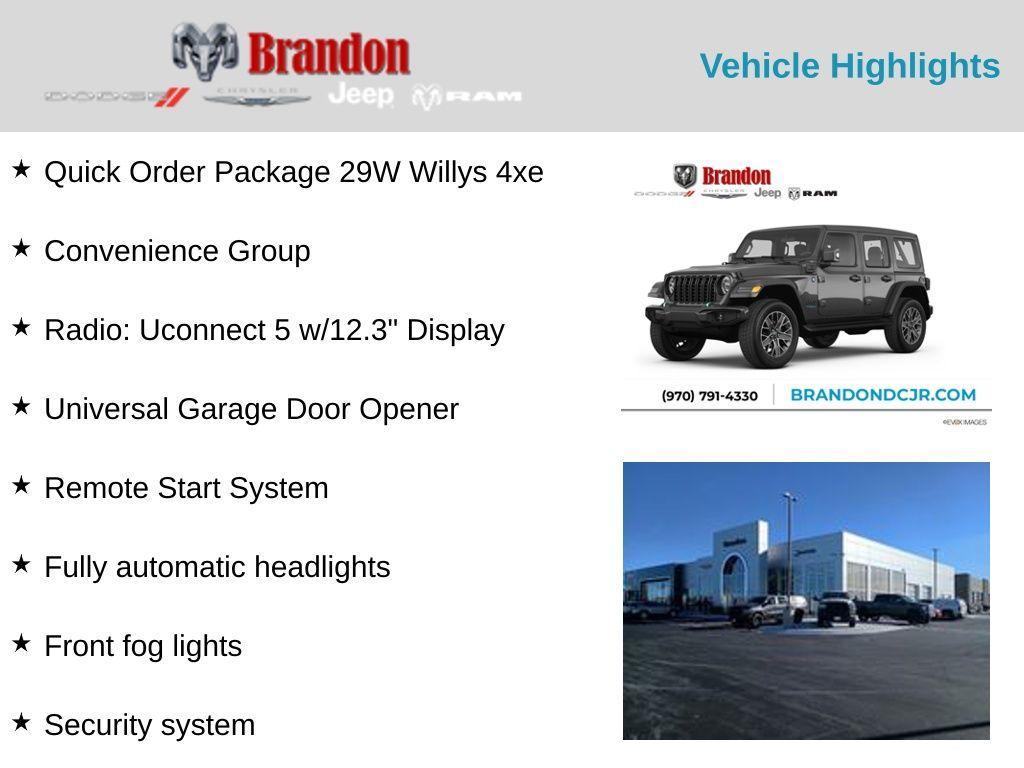 new 2025 Jeep Wrangler 4xe car, priced at $51,668