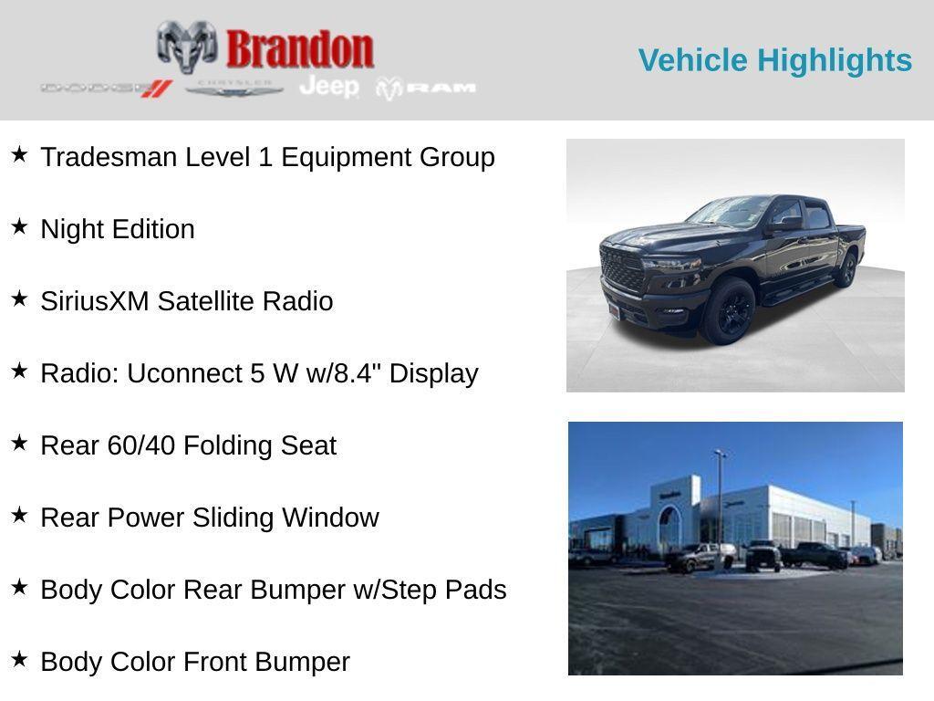 new 2025 Ram 1500 car, priced at $46,453