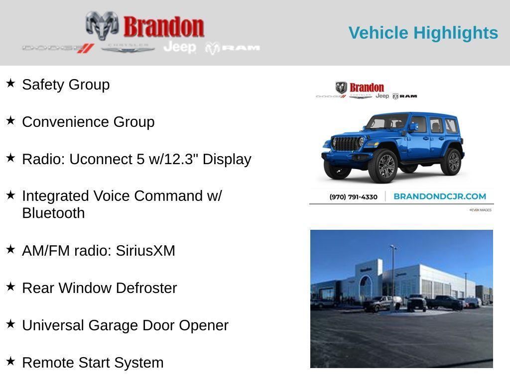 new 2025 Jeep Wrangler 4xe car, priced at $61,428