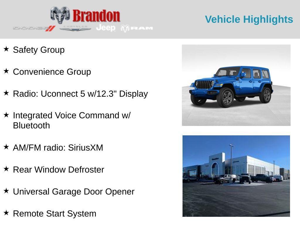 new 2025 Jeep Wrangler 4xe car, priced at $64,200