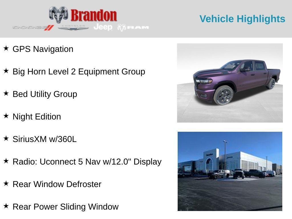new 2025 Ram 1500 car, priced at $55,449