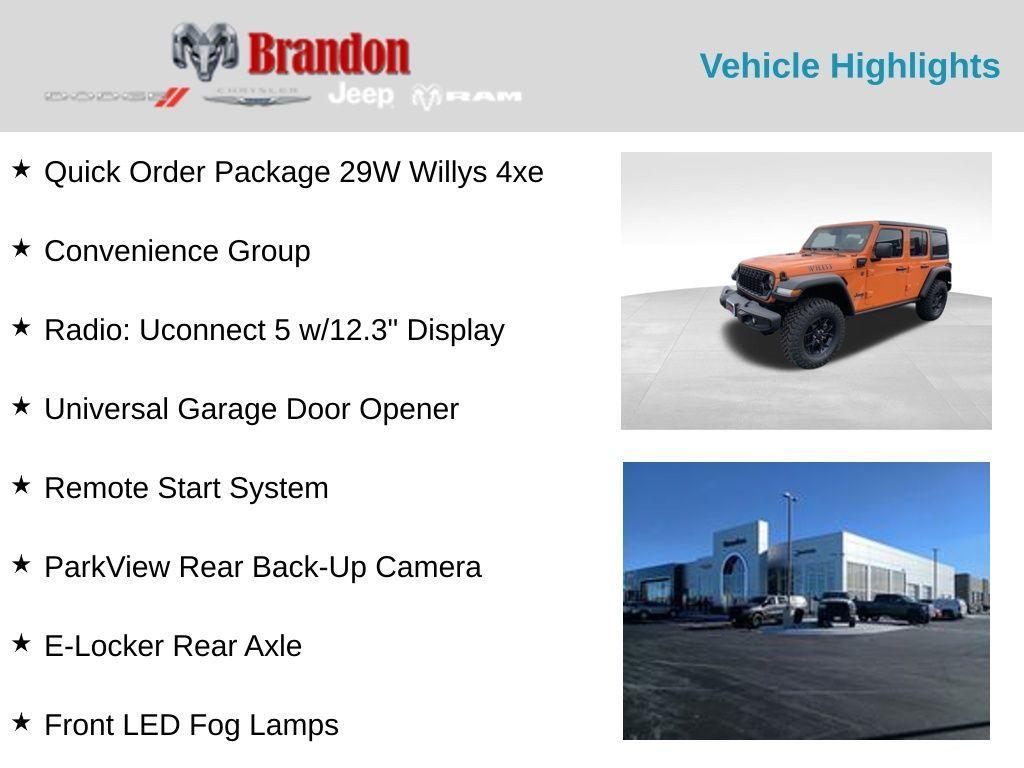 new 2025 Jeep Wrangler 4xe car, priced at $54,277