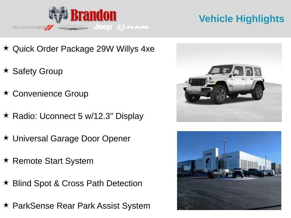 new 2025 Jeep Wrangler 4xe car, priced at $55,806