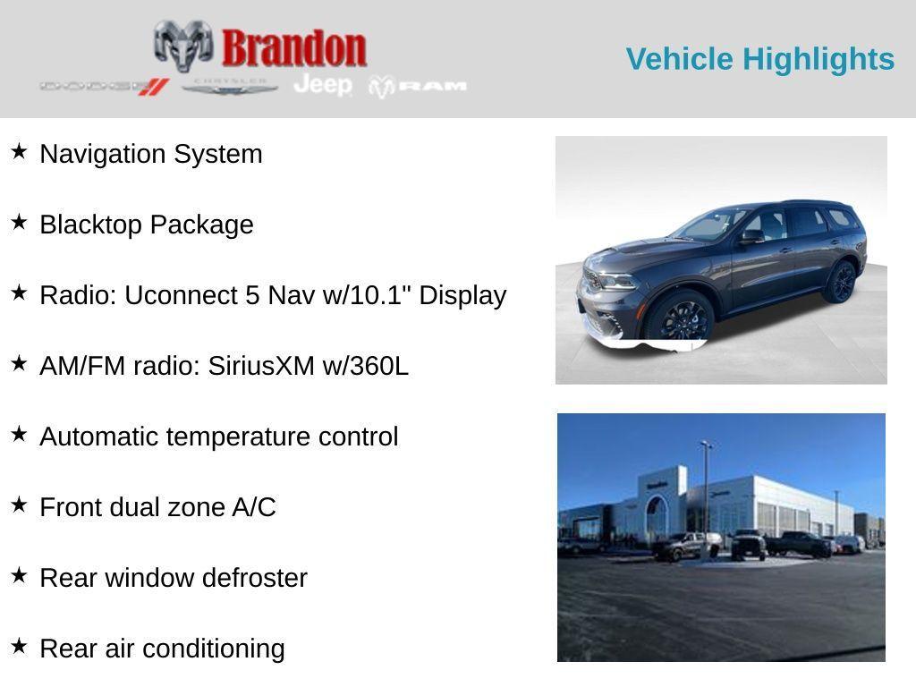 new 2025 Dodge Durango car, priced at $52,923