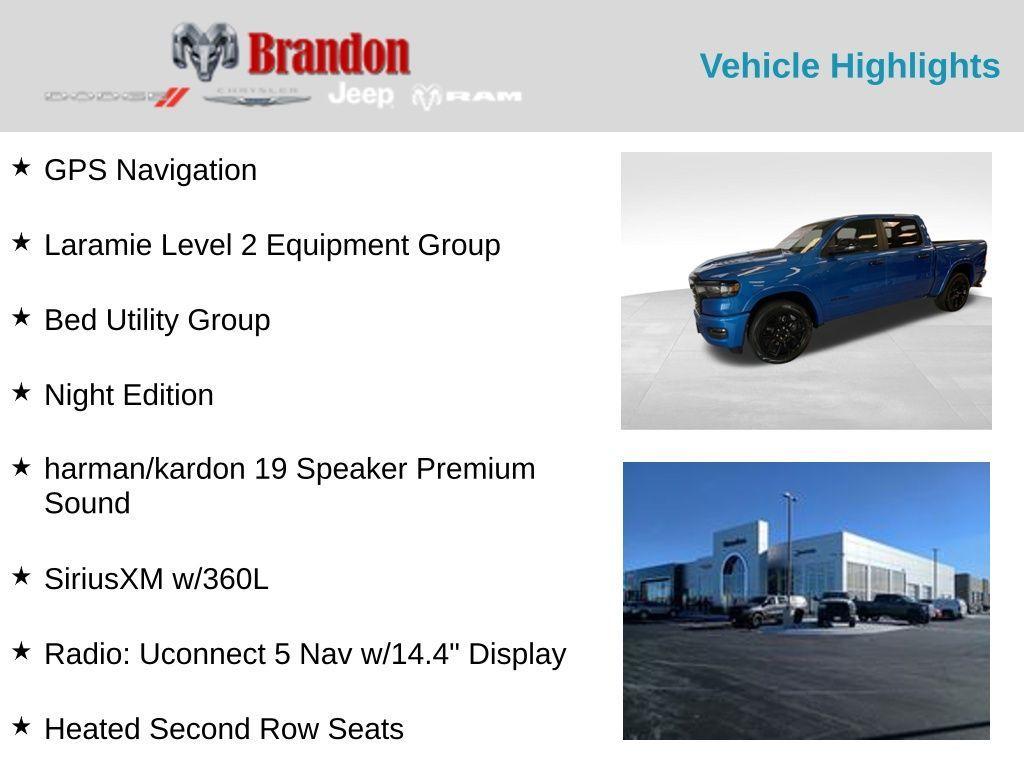 new 2025 Ram 1500 car, priced at $62,653