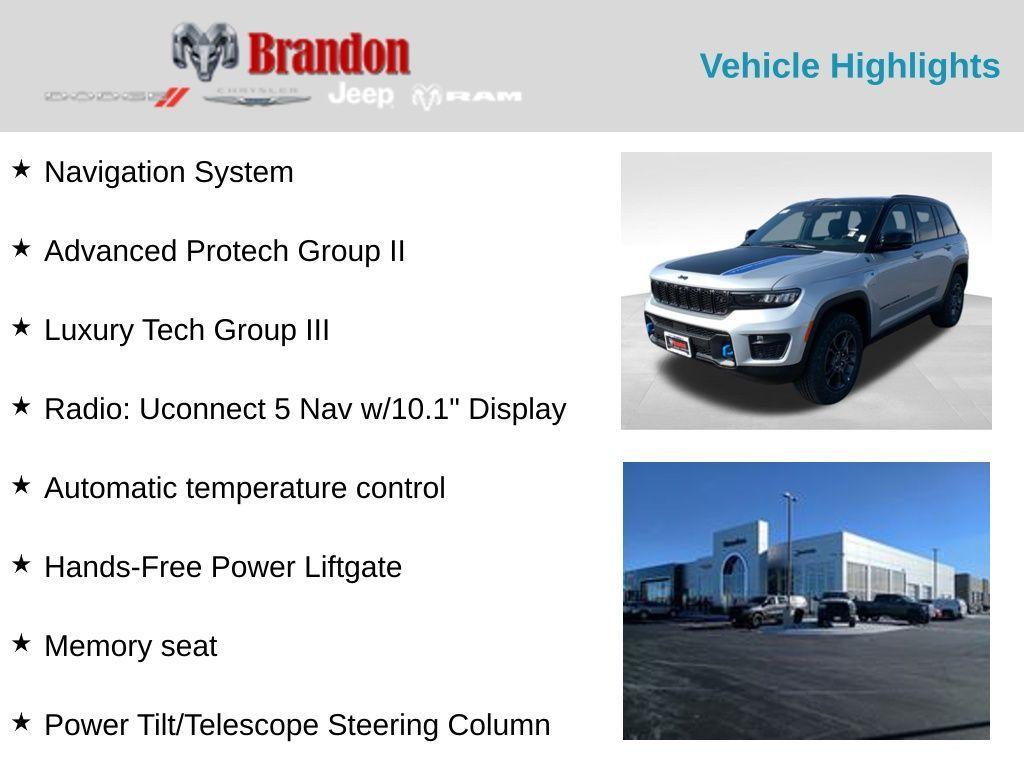 new 2025 Jeep Grand Cherokee 4xe car, priced at $66,544