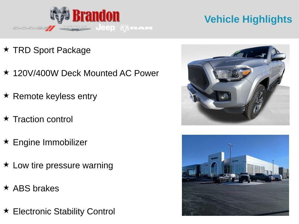 used 2019 Toyota Tacoma car, priced at $34,525
