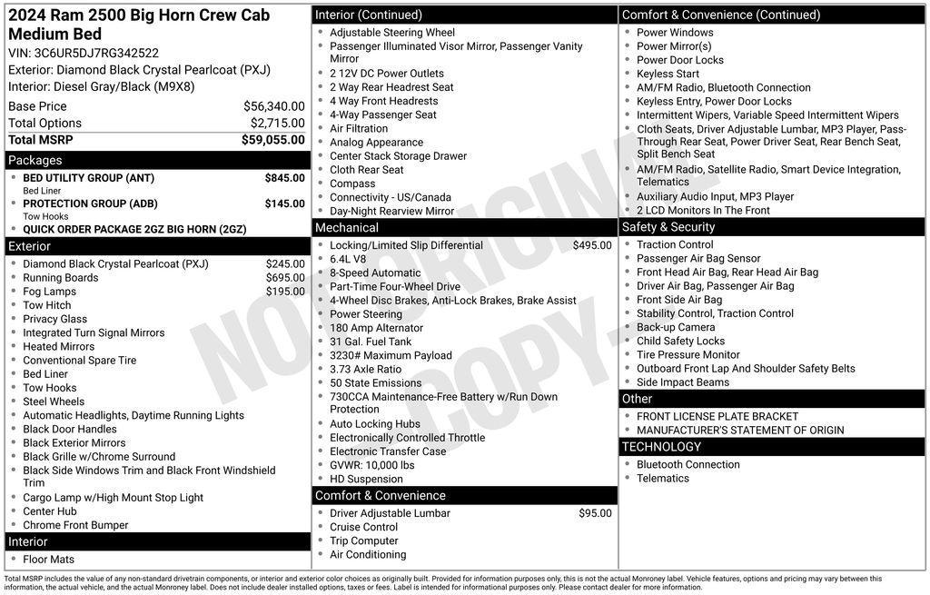 used 2024 Ram 2500 car, priced at $49,758