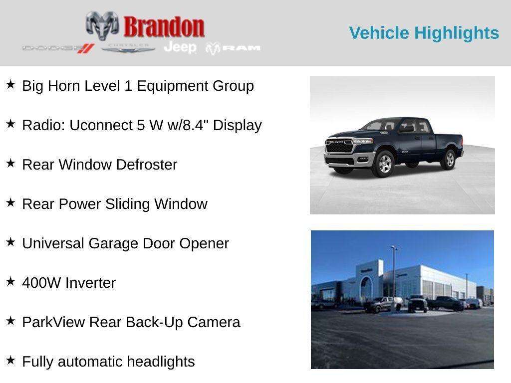 new 2025 Ram 1500 car, priced at $49,753