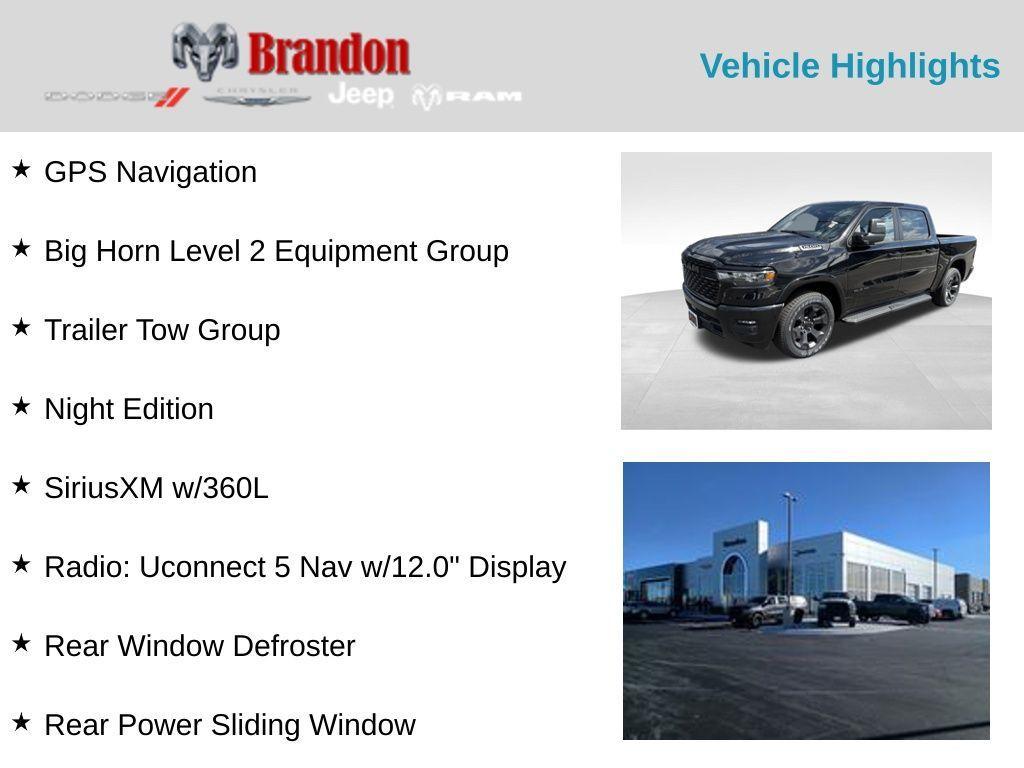 new 2025 Ram 1500 car, priced at $54,515