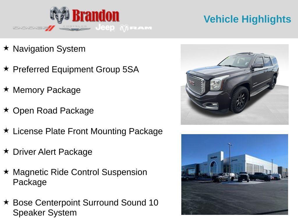 used 2015 GMC Yukon car, priced at $25,635