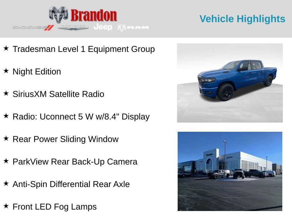 new 2025 Ram 1500 car, priced at $45,438
