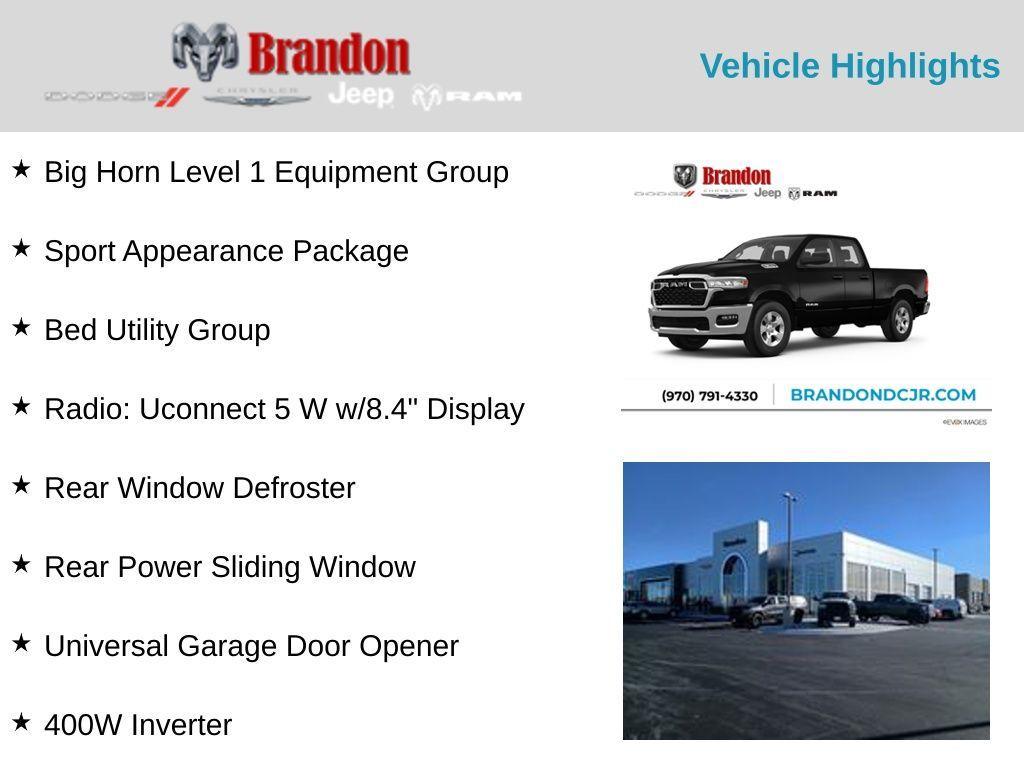 new 2025 Ram 1500 car, priced at $46,126